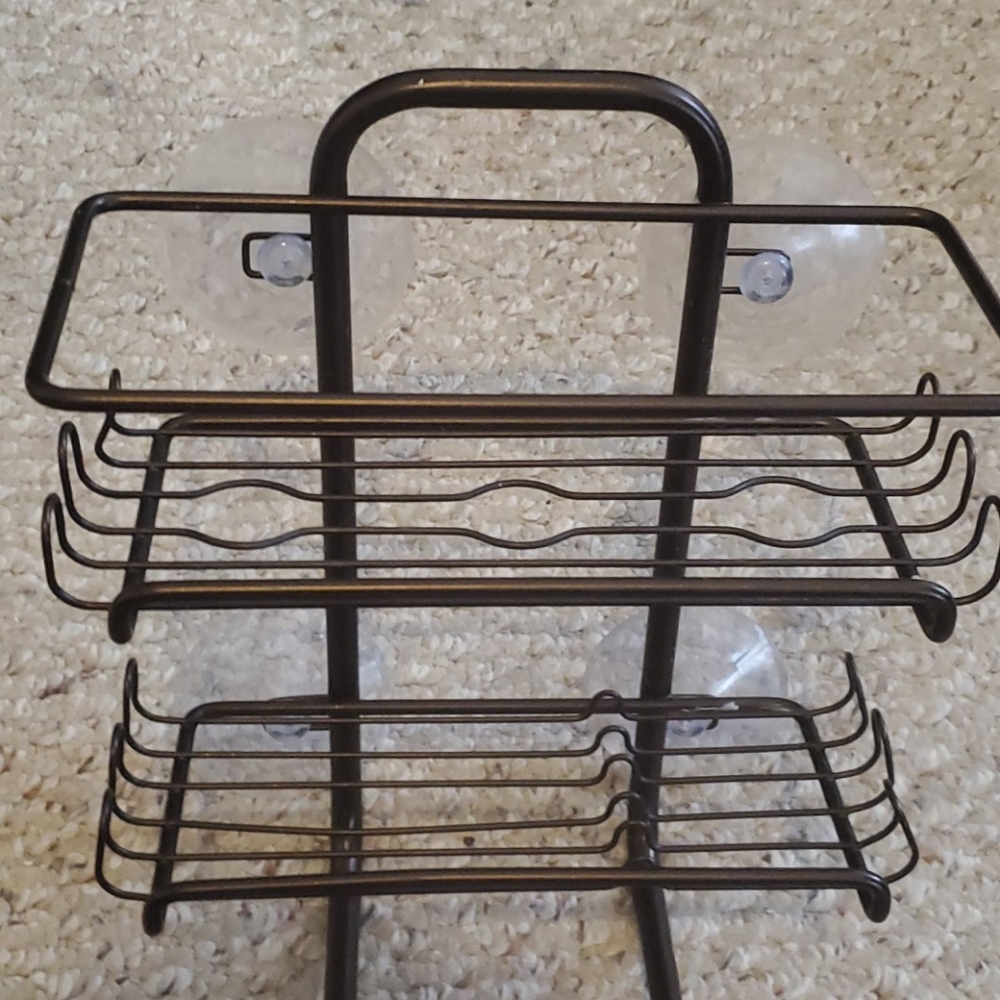 Bathroom stick on shelf